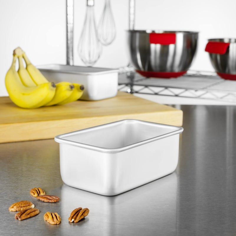 Fat Daddio's BP-5641 Anodized Aluminum Bread Loaf Pan, 6.375 x 3.75 x 2.75 Inch - Image 3